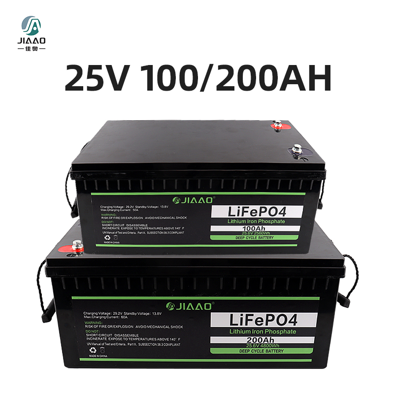 элемент LiFepo4: батарея из железа bateria 25V 100 / 200AH лития, легкий вес, 25 v 100 / 200 ah, длительный срок службы, используемый в фургоне РВ